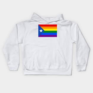 Catalunya LGBTQ Pride Flag Kids Hoodie